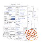 Набор пустых бланков